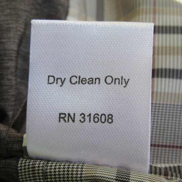 Men's Size Large Jos A Bank Tailored Fit Gray Quilted Wool Blend Vest - Picture 12 of 12